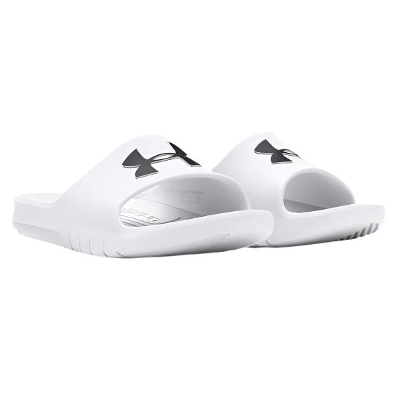 Under Armour Unisex UA Core PTH Slides - White / Black