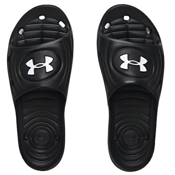 Under Armour Men's UA Locker IV Slides - Black / White