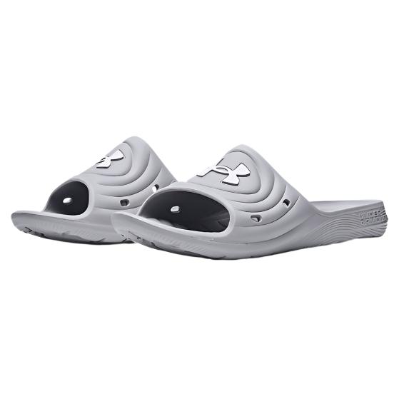 Under Armour Men's UA Locker IV Slides - Mod Gray / White