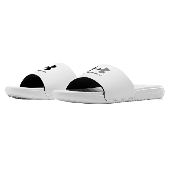 Under Armour Men's UA Ansa Fixed Slides - White / Black