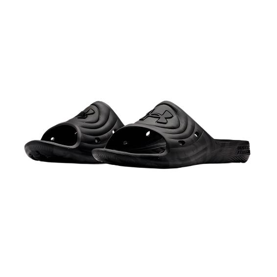 Under Armour Men's UA Locker Camo Slides - Black / Jet Gray