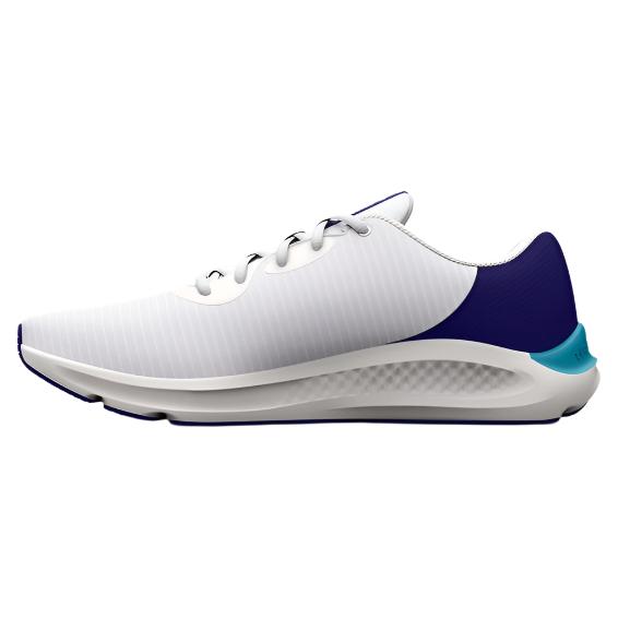 Under Armour Men's UA Charged Pursuit 3 Tech Running Shoes - White / Sonar Blue