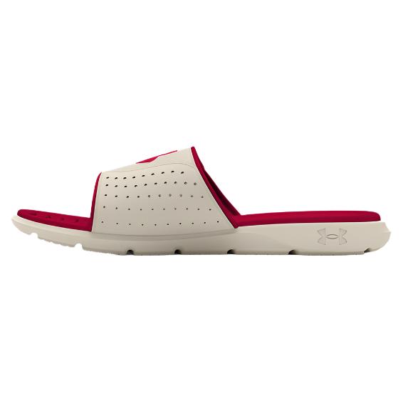 Under Armour Men's UA Ignite Pro Slides - Summit White / Inferno Red