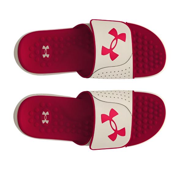 Under Armour Men's UA Ignite Pro Slides - Summit White / Inferno Red