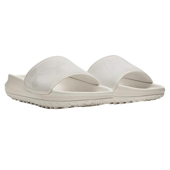 Under Armour Unisex UA Summit Fat Tire Sway Slides - Ivory / Fog