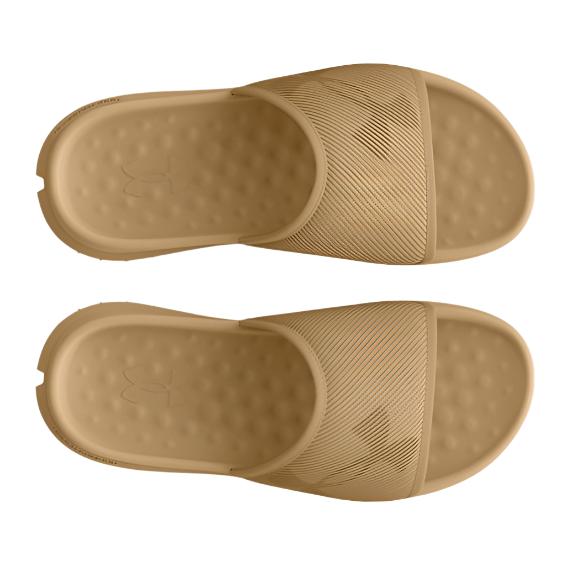 Under Armour Unisex UA Summit Fat Tire Sway Slides - Camel / Coyote