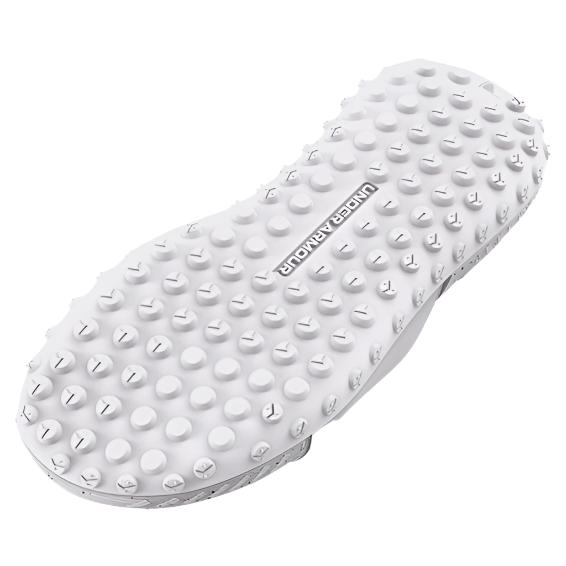 Under Armour Unisex Project Rock 3 Slides - White / Halo Gray