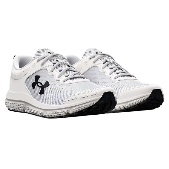 Under Armour Men's UA Charged Assert 10 Running Shoes - White / Black