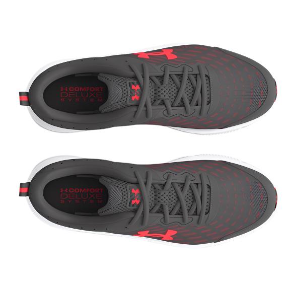 Under Armour Men's UA Charged Assert 10 Running Shoes - Castlerock / Racer Red