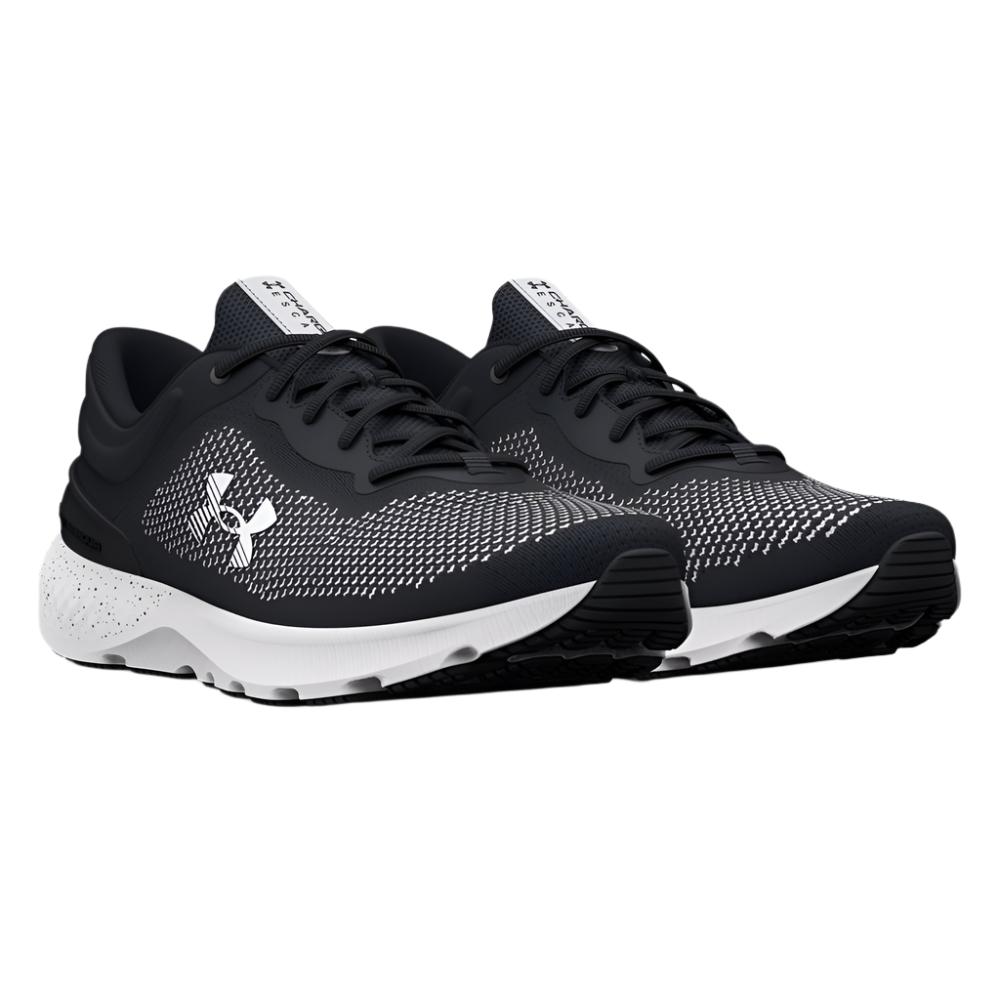 Under Armour Men's UA Charged Escape 4 Knit Running Shoes - Black / White