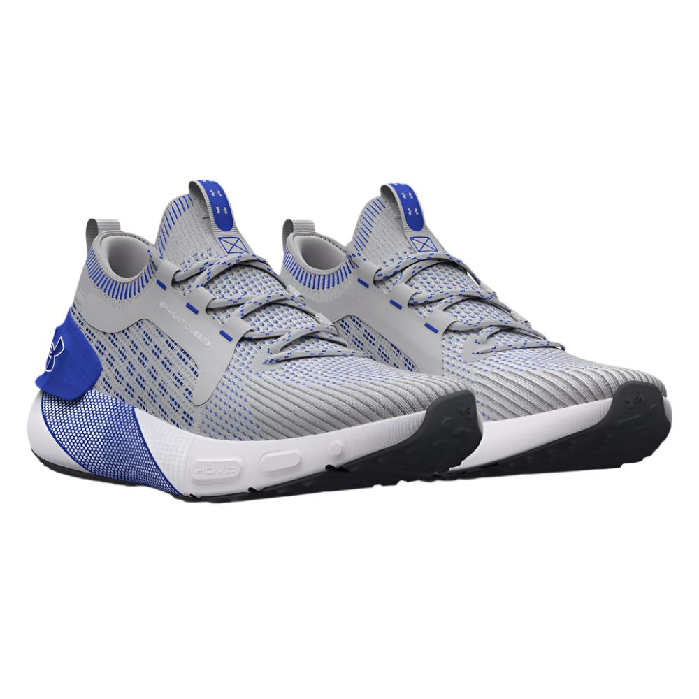 Under Armour Men's UA HOVR Phantom 3 SE Running Shoes - Halo Gray / Versa Blue