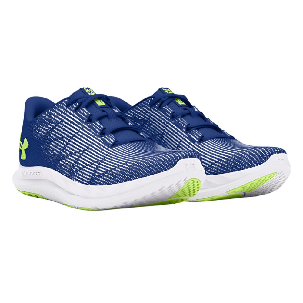 Under Armour Men's UA Speed Swift Running Shoes - Tech Blue / Morph Green