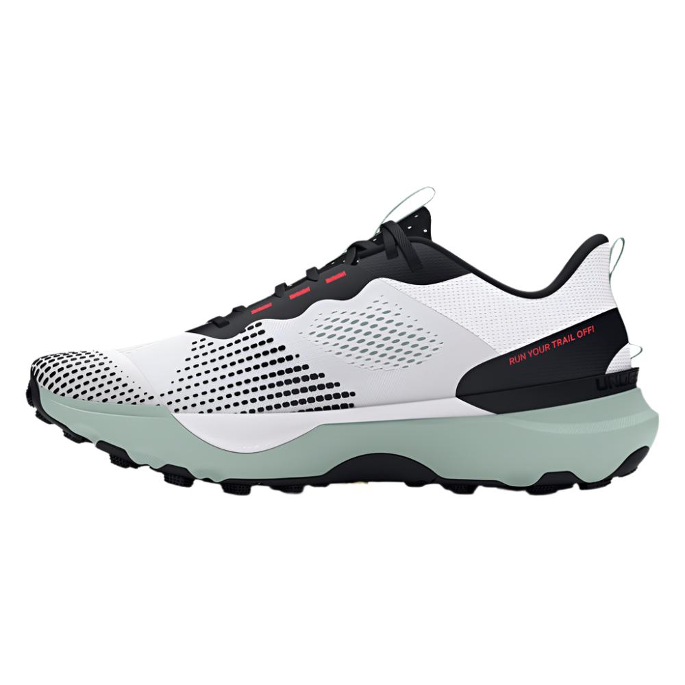 Under Armour Unisex UA Infinite Pro Trail Running Shoes - White / Black