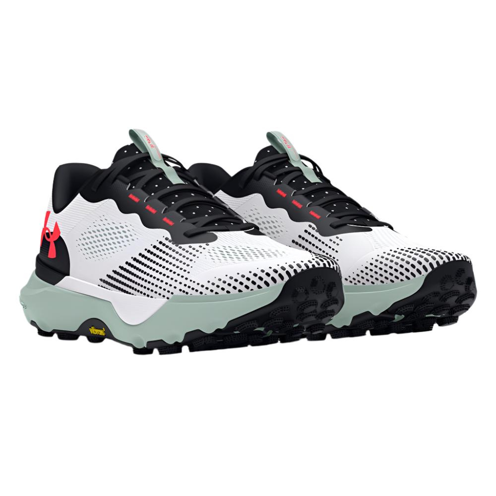 Under Armour Unisex UA Infinite Pro Trail Running Shoes - White / Black