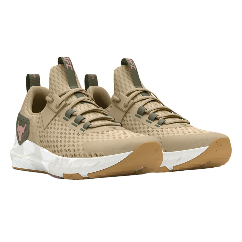 Under Armour Men's Project Rock BSR 4 UFC Training Shoes - Desert Sand / Summit White