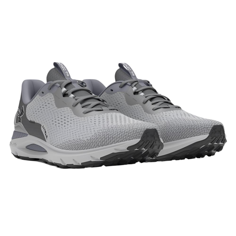 Under Armour Unisex UA Sonic Trail Running Shoes - Mod Gray / Steel