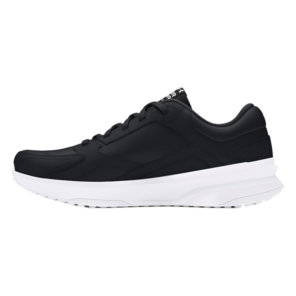 Under Armour Men's UA Edge Leather Training Shoes - Black / White