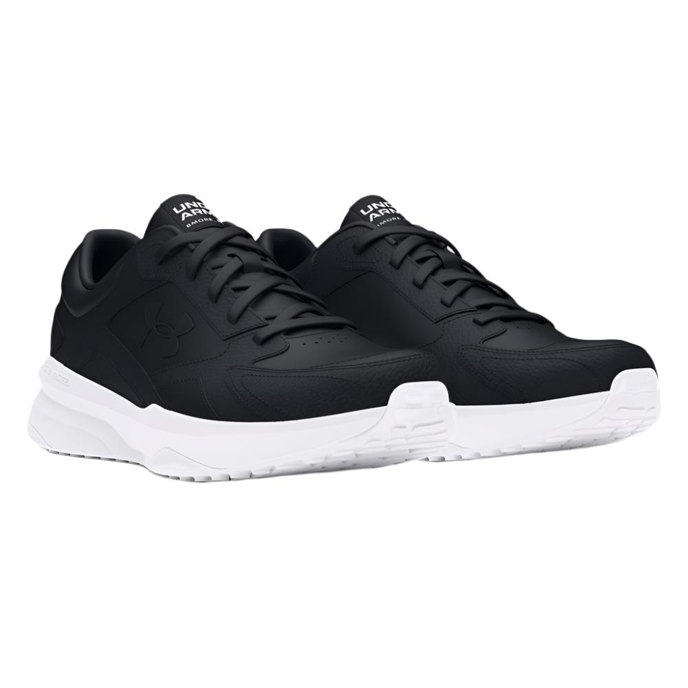 Under Armour Men's UA Edge Leather Training Shoes - Black / White