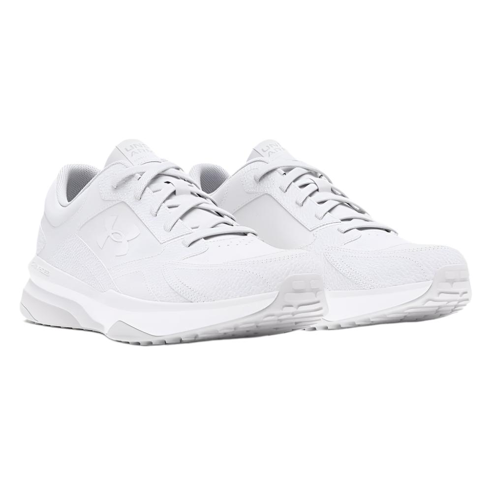 Under Armour Men's UA Edge Leather Training Shoes - White / Halo Gray