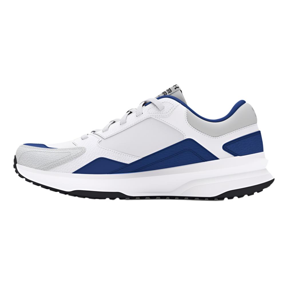 Under Armour Men's UA Edge Leather Training Shoes - White / Tech Blue