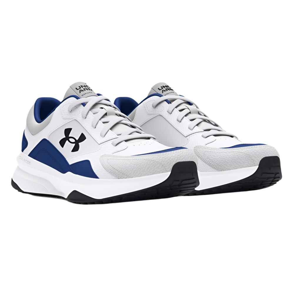 Under Armour Men's UA Edge Leather Training Shoes - White / Tech Blue