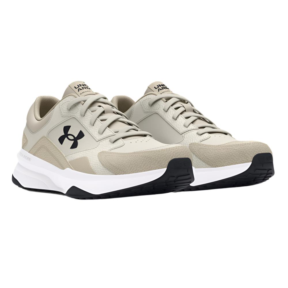 Under Armour Men's UA Edge Leather Training Shoes - White Quartz / Stone