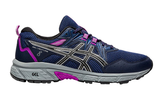 ASICS Women's Gel-Venture 8 Running Shoes - Midnight/Pure Silver