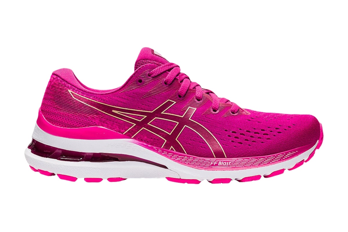 ASICS Womens Gel-Kayano 28 Running Shoes - Fuchsia Red/Pink Glo