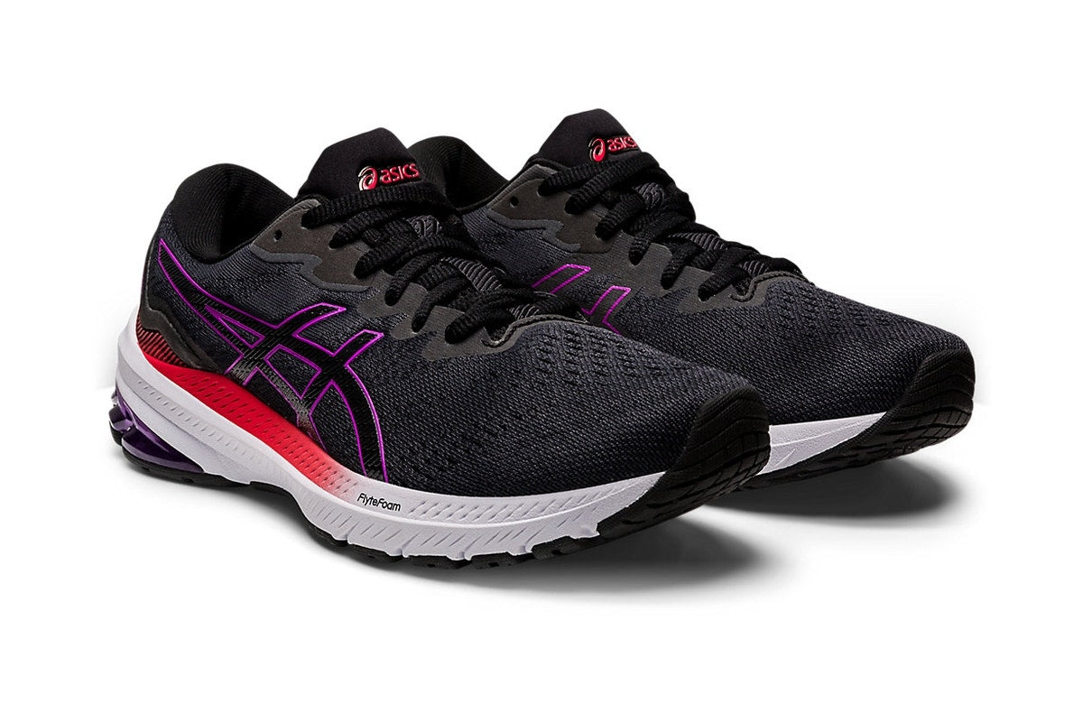 ASICS Women's GT-1000 11 Running Shoes - Black/Orchid