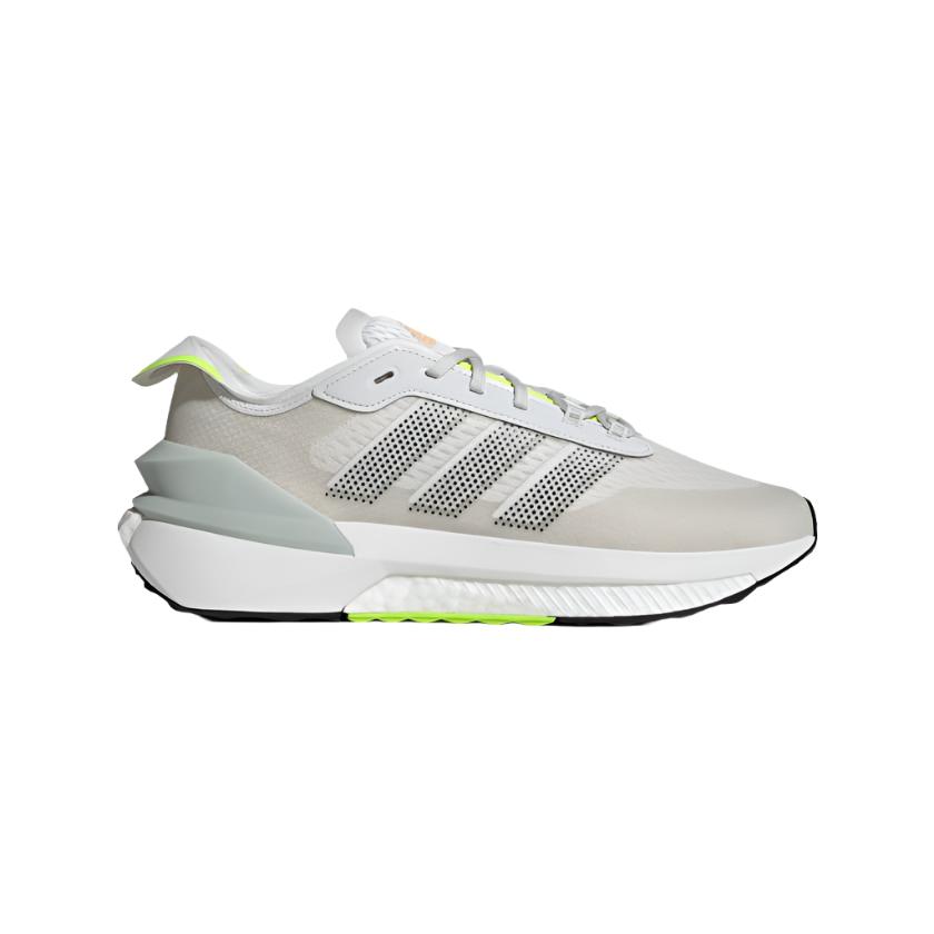 Adidas Mens Sportswear Avryn Running Shoes - Crystal White / Lucid Lemon