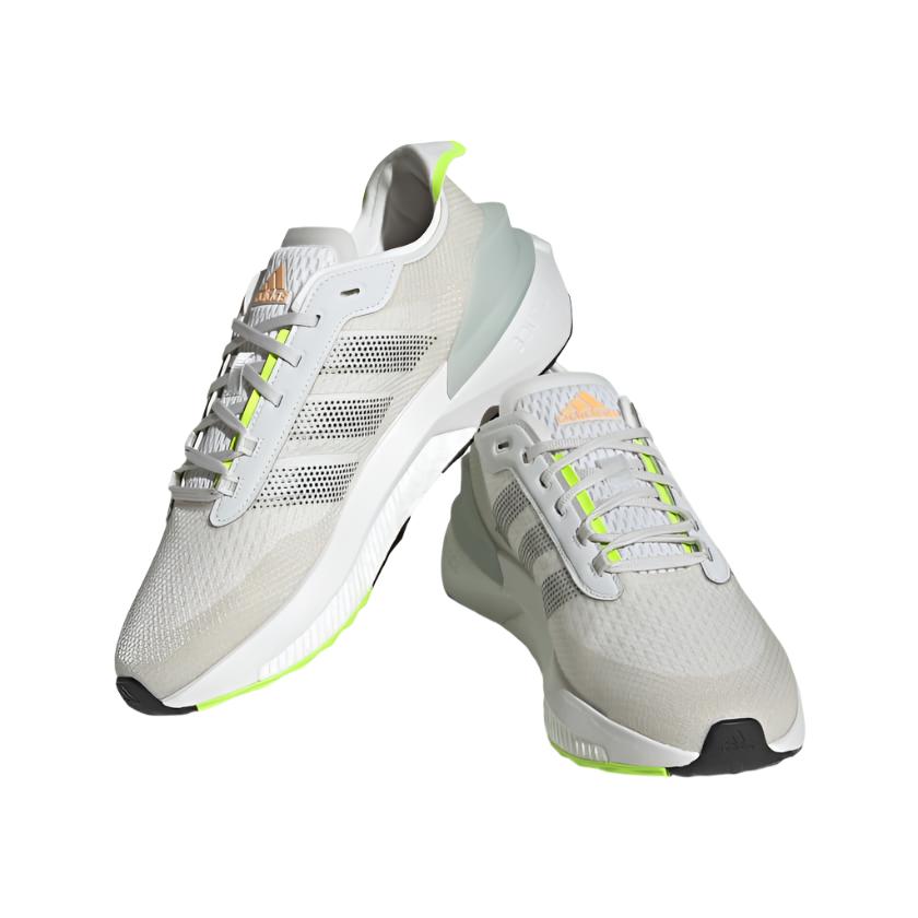 Adidas Mens Sportswear Avryn Running Shoes - Crystal White / Lucid Lemon