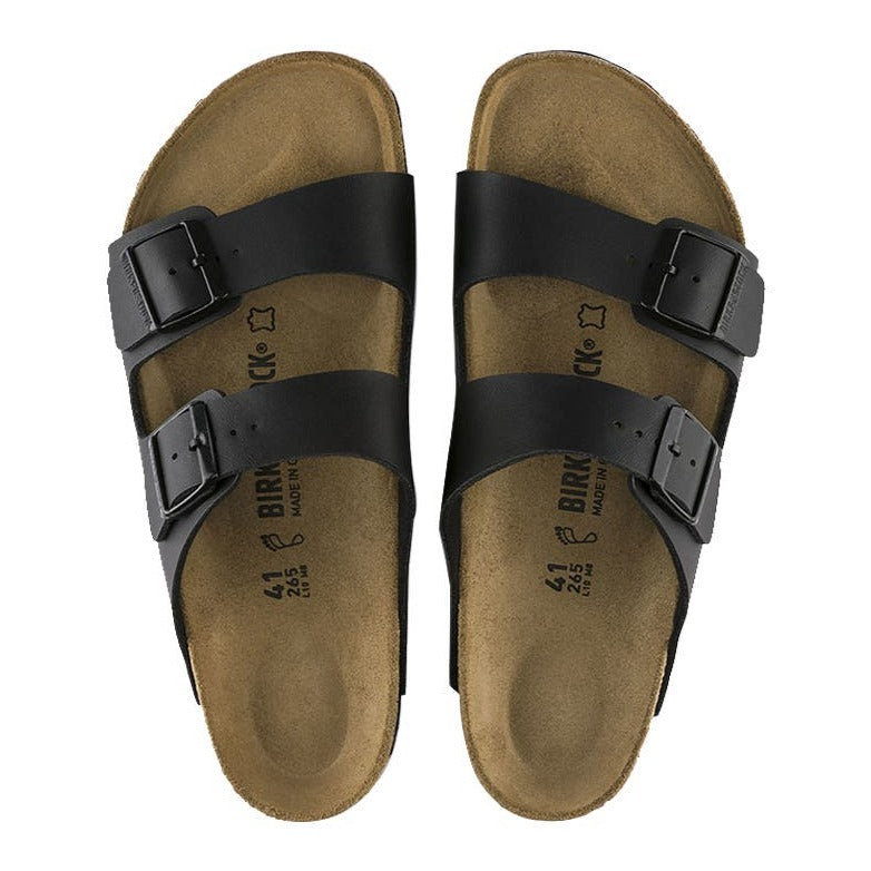 Birkenstock Unisex Arizona Birko-Flor Regular Fit Sandal - Black