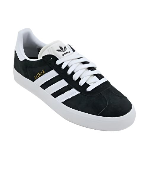 Adidas Men's Gazelle Adv Sneakers Shoe - Core Black / Cloud White / Gold Metallic