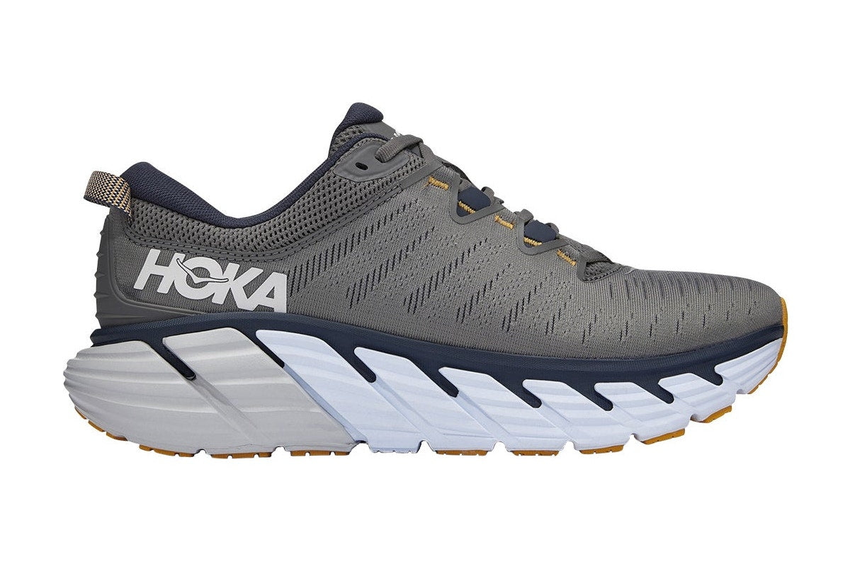 Hoka One One Men's Gaviota 3 Running Shoe - Charcoal Grey/Ombre Blue