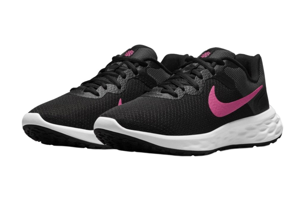 Nike Women's Revolution 6 Running Shoes - Black/Hyper Pink/Iron Grey