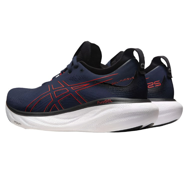 Asics GEL Nimbus 25 Mens Running Shoes - Navy/Yellow