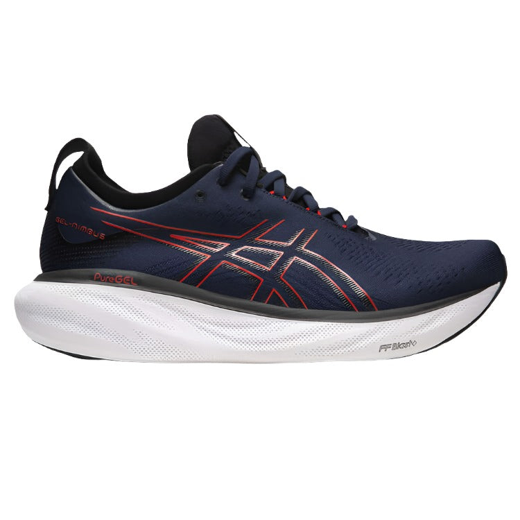 Asics GEL Nimbus 25 Mens Running Shoes - Navy/Yellow