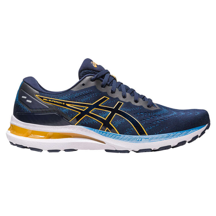 Asics GEL Superion 6 Mens Running Shoes - Navy/Yellow