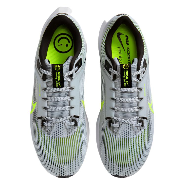 Nike Mens Air Zoom Pegasus 40 Running Shoes - Grey/Volt