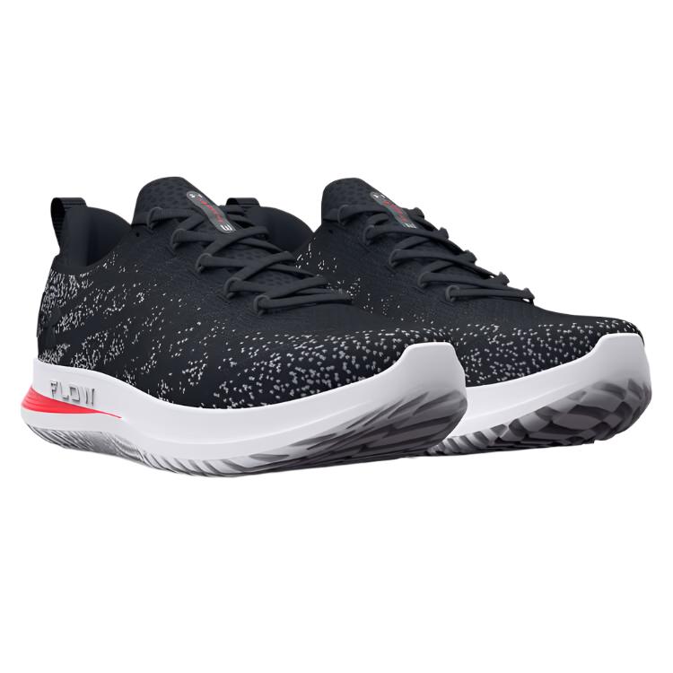 Under Armour Mens Flow Velociti 3 Running Shoes - Black/Grey