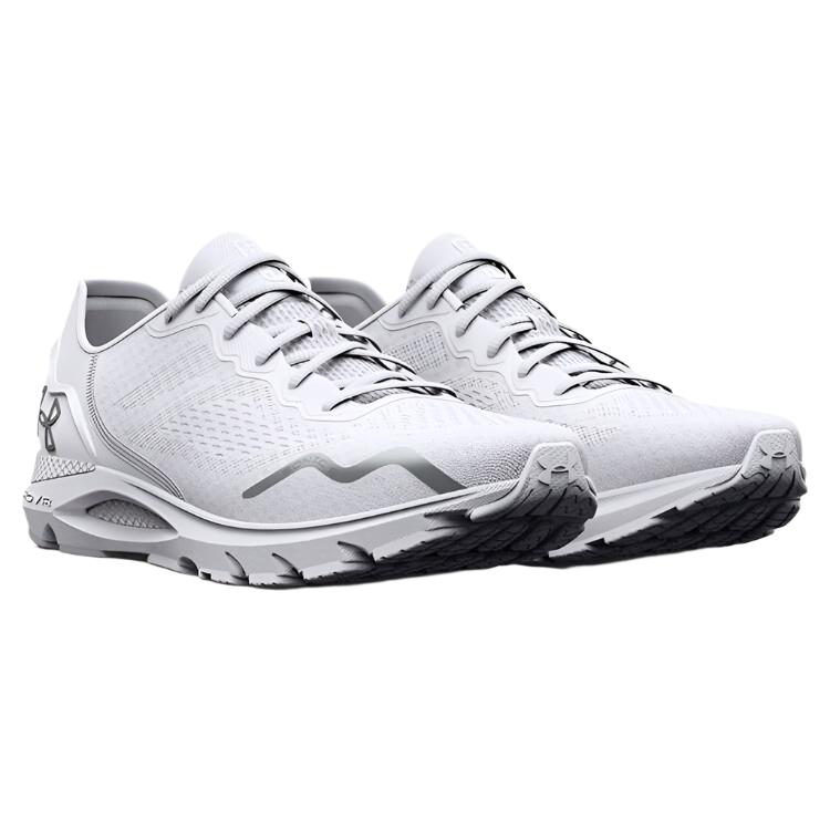 Under Armour Mens HOVR Sonic 6 Running Shoes - White/Metallic