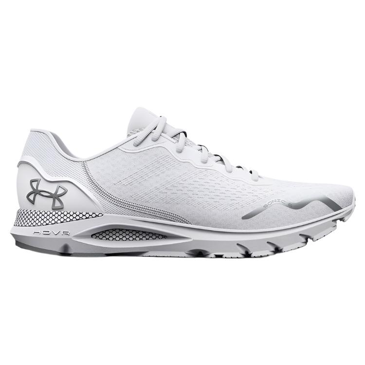 Under Armour Mens HOVR Sonic 6 Running Shoes - White/Metallic