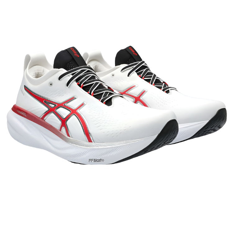 Asics GEL Nimbus 25 Anniversary Mens Running Shoes - White/Red