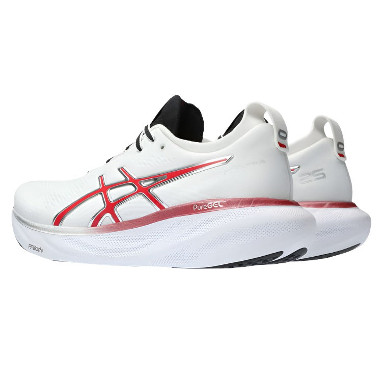 Asics GEL Nimbus 25 Anniversary Mens Running Shoes - White/Red