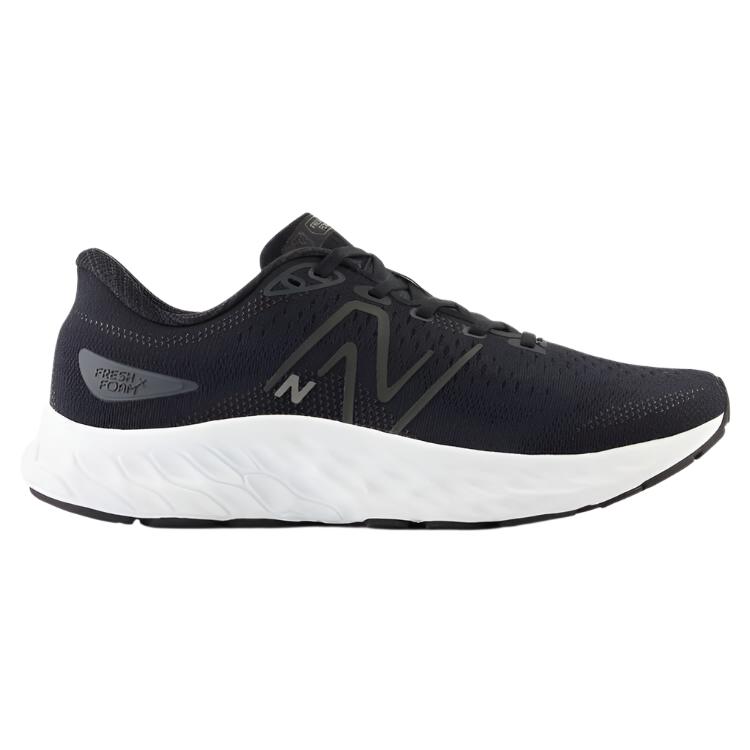 New Balance Mens Fresh Foam X Evoz V3 Running Shoes - Black/White