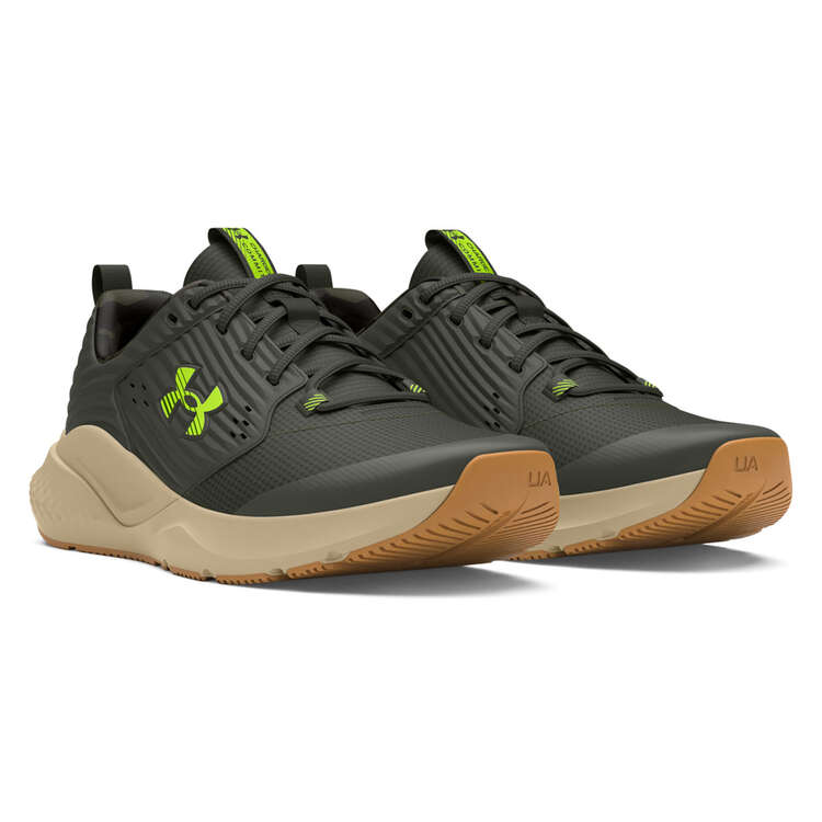 Under Armour Charged Commit 4 Camo Mens Training Shoes - Green/Cream