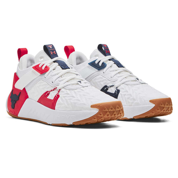 Under Armour Project Rock 6 Mens Training Shoes - White/Red