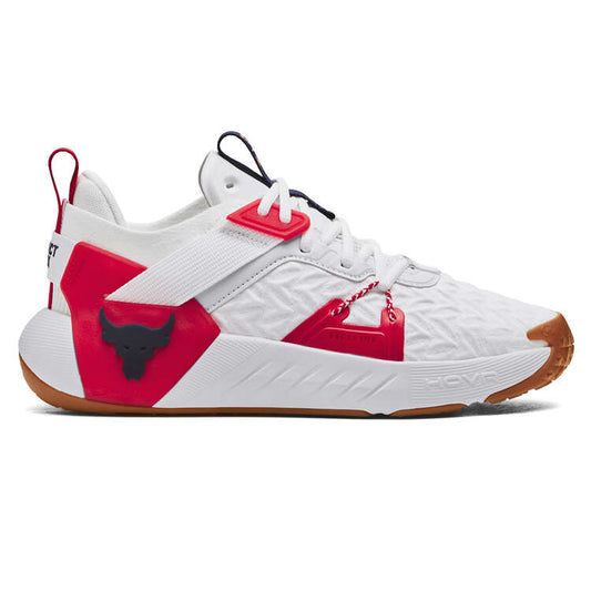 Under Armour Project Rock 6 Mens Training Shoes - White/Red