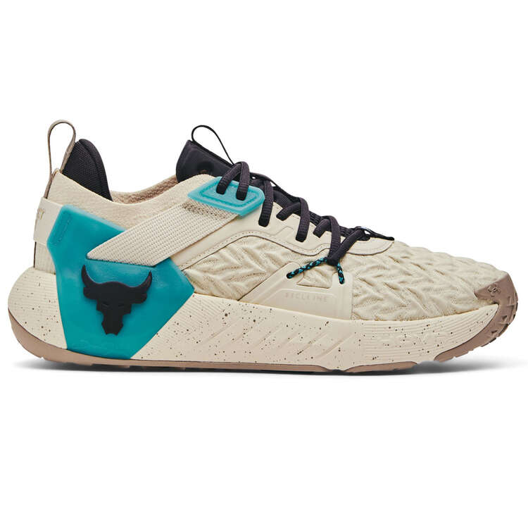 Under Armour Project Rock 6 Mens Training Shoes - White/Aqua