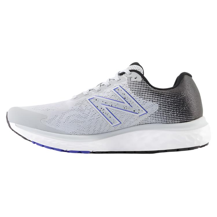 New Balance Mens 680 V7 2E Running Shoes - Grey/Blue